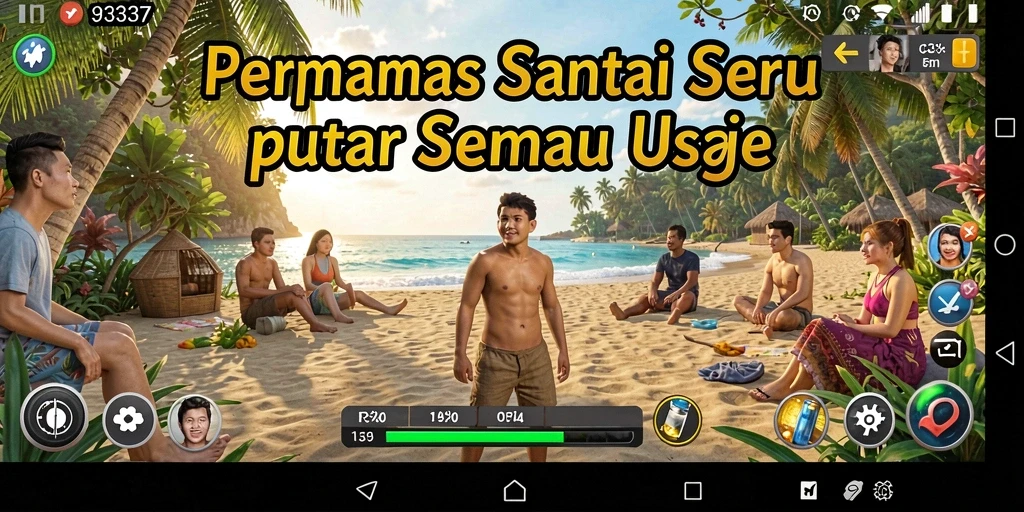 Gameplay santai yang menenangkan dan menyenangkan.
