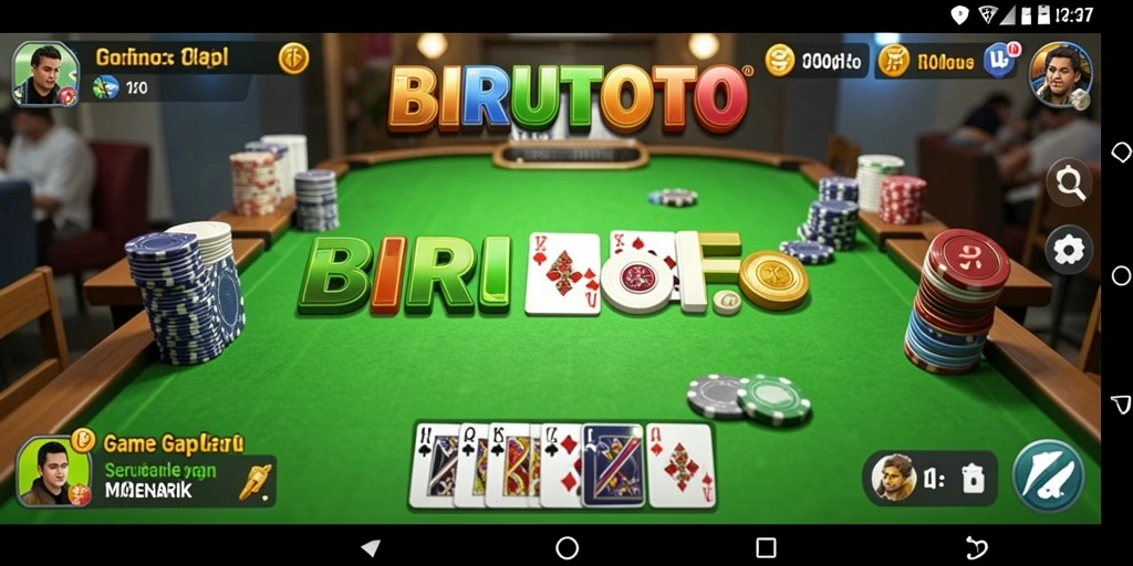 Tampilan gameplay seru dan interaktif di BIRUTOTO.