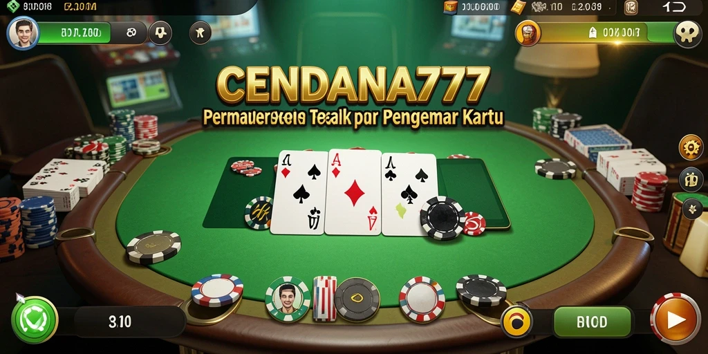 Tampilan gameplay poker yang menarik dalam CENDANA777.