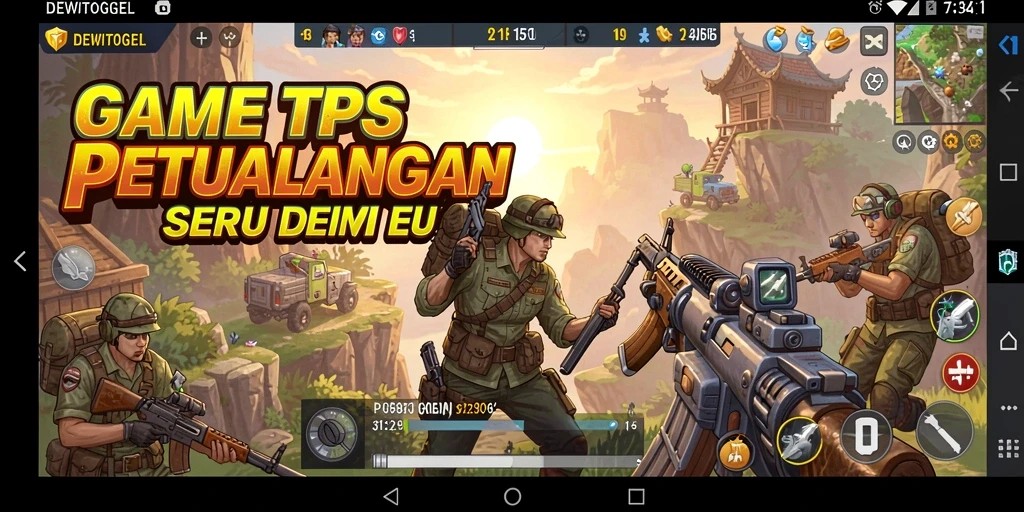 Screenshot DEWITOGEL menampilkan aksi seru dalam permainan TPS.
