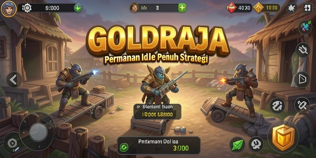 Gameplay GOLDRAJA yang memikat dan menantang dalam mode Idle.