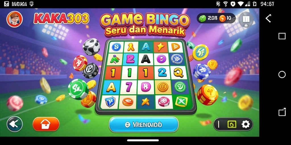 Tampilan menarik dari gameplay Bingo KAKA303.