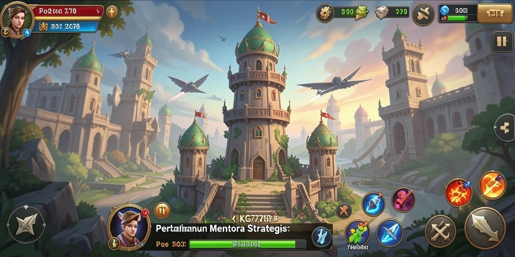 Tampilan gameplay <strong>KG778</strong> yang mendebarkan dalam pertahanan menara.