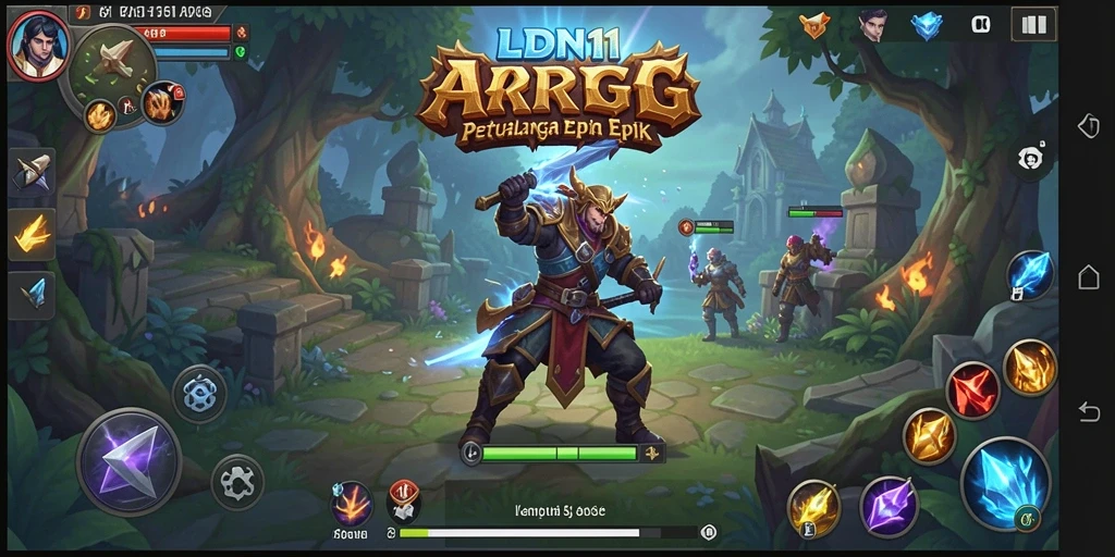 Gameplay LDN11 yang epik dan penuh aksi dalam dunia ARPG.