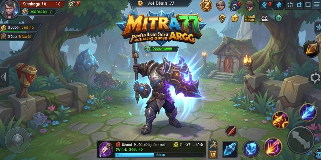 Tangkapan layar gameplay MITRA77 menampilkan aksi seru dalam pertempuran ARPG.
