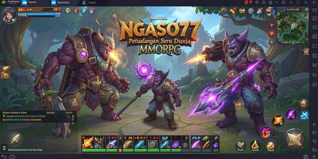 Tampilan gameplay seru dan menantang dalam NGASO77