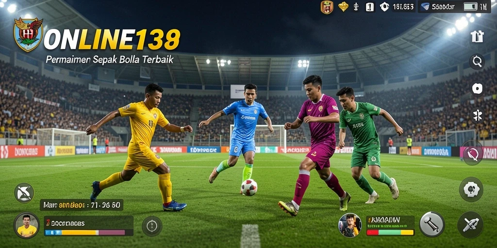Screenshot gameplay <strong>ONLINE138</strong> memperlihatkan aksi-aksi yang mendebarkan di lapangan.