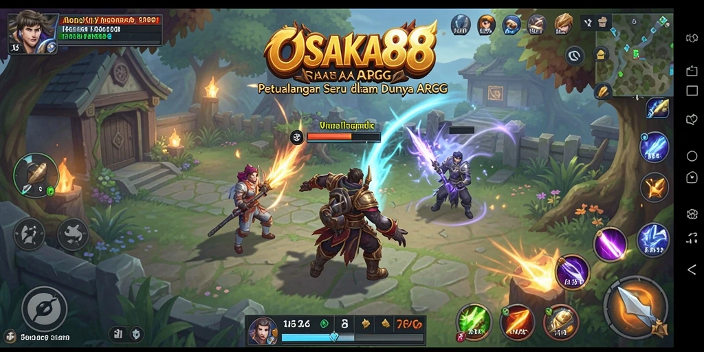 Tampilan gameplay OSAKA88 menampilkan pertarungan seru di dunia ARPG.
