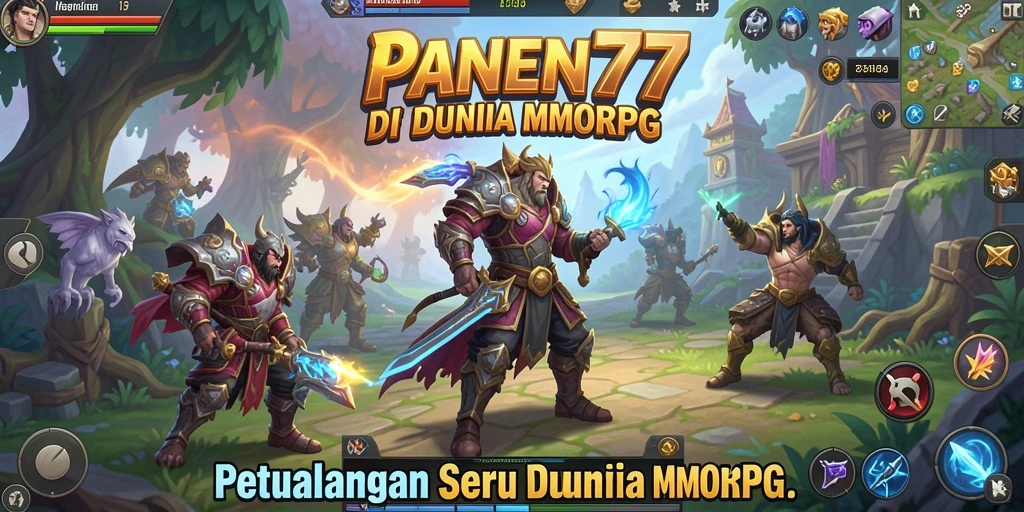 Tangkapan layar menampilkan aksi seru di dalam game MMORPG.