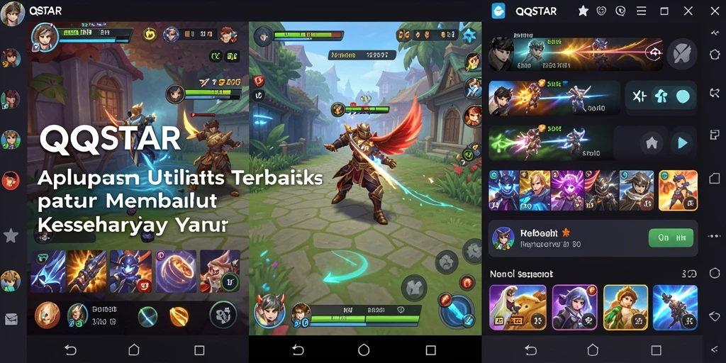 Tampilan antarmuka QQSTAR yang sederhana dan mudah digunakan.