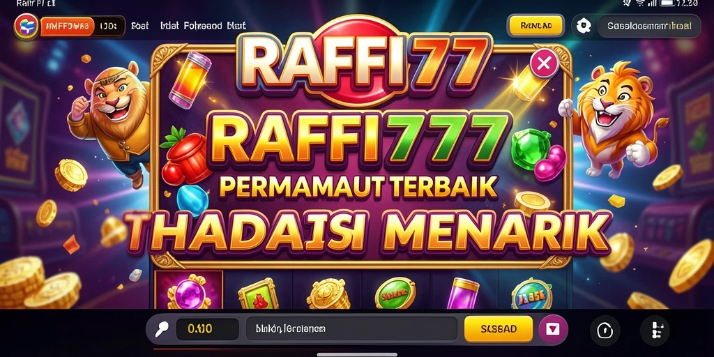 Tampilan menarik gameplay RAFFI777 yang memukau.