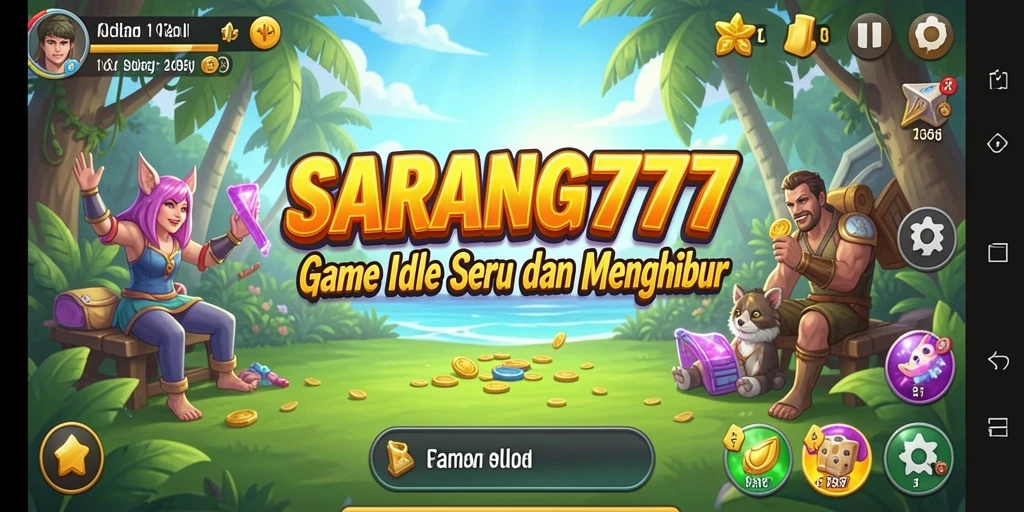 Tampilan screenshot SARANG777 menampilkan gameplay Idle yang seru.