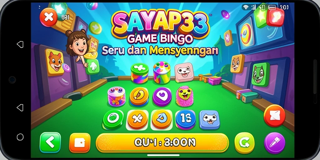 Tampilan gameplay Bingo yang menarik dan interaktif.
