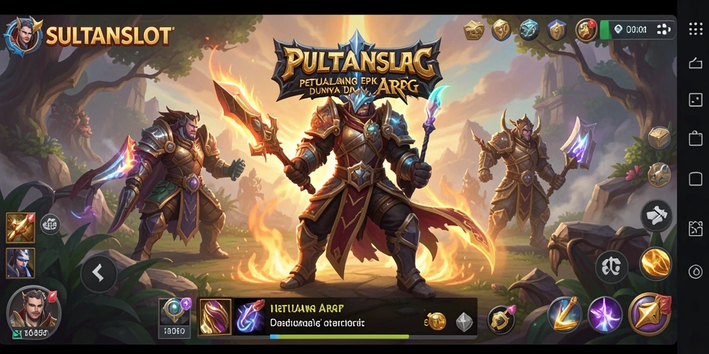 Tampilan seru dari gameplay SULTANSLOT yang menantang.