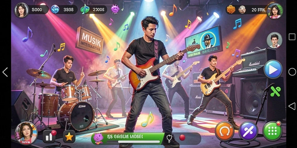 Tampilan gameplay interaktif yang mengasyikkan dalam T6.