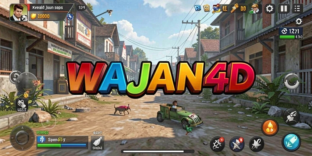 Tampilan utama WAJAN4D dengan fitur-fitur utilitas yang menarik.